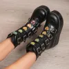 Boots Spring Autumn Women Women Boots Boots Platform Punk Winter Martin Black High High Heels Demonias Sexy Ladies Shoes Plus 43