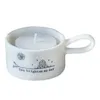 Portacandele Amicizia Portacandele Tazza elegante con manico Decorazione da tavolo resistente al calore Regalo per una buona casa