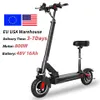 Складной электрический скутер для взрослых портативной мобильности 800 Вт Европейский и Великобритания Склад 240306