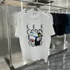 T-shirt designer maschile Lowe manica corta Luxury Loewees Letter Maglietta Parigi Man Tee Cotton Abbigliamento Lowewe Top Loewees Teesupz7