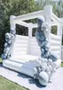 Maison gonflable blanche de rebond de 10x10 pieds, nouveaux châteaux videurs de conception pour les activités de fête de mariage 5740367