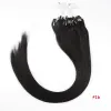 Extensions zzhair 0.4G0,7G 16 "24" Maskingjord remy hårmikroslingring 100% mänsklig hårförlängning 100s/pack 40G70G pärllänkar