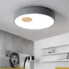 Plafonniers Loft nordique en bois acrylique LED salon créatif cuisine chambre principale allée luminaires