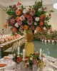 Ваза для свадебного стола, центральные детали из нержавеющей стали, подставки для цветов, вазы, дорожное украшение для вечеринки