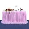 Table Skirt Party Christmas Decoration El Conference Cloth Wedding Sign-in Dessert Tutu Yarn