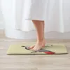 Tapetes Africano Cinza Papagaio Capacho Tapete Tapete Tapete Footpad Banho Anti-Slip WC Varanda Salão Durável Lavável O