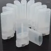 Bouteilles de stockage 10 pièces/lot 15ml, conteneurs de déodorant ovales vides en plastique, Tube à lèvres avec bouchons de couvercle