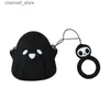 Hörlurstillbehör 3D Fantasy Ghost Cartoon Silicone hörlurarfodral för AirPods 1 2 Söt hörlur Soft Cover -fodral för AirPods Case Cover Chargingy240322