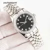 Roller Titta på Diamond Watches Designer Automatisk Rose Gold Size 40mm 36mm 31mm 28mm Sapphire Glass Waterproof Ladies Iced Out Watchs for Women an