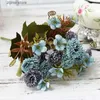 Faux Floral Greenery 1 Bundle European Small Clove Carnations Artificial Flowers Wholesale Home Photography Soft Decoration Handmade Diy Materials Y240322