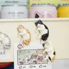 Fridge Magnets 3 pieces of Lazy Cat Refrigerant Magnet Message Photo Wall Sticker Creative Cute Sleep Cat Home Decoration Accessories Y240322