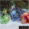 Décorations de Noël 60cm Boule gonflable extérieure en PVC NT Grand S Arbre Jouet Cadeaux de Noël Ornements 221027 Drop Livraison Home Garden OTB3X