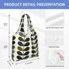 Shopping Bags Cute Recycling Printed Scandinavian Orla Kiely Multi Stem Tote Portable Canvas Shoulder Shopper Handbag