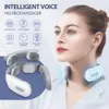 Smart Back Neck Massager TENS Pulse Shoulder Neck Massage Cervical Heating Relieve Pain Muscle Health Care 240314