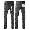 Mens Amirs jeans dsquare jeans lila jeans ksubi jeans män jnco jean true jeans street trend dragkedja kedja dekoration rippade rippar stretch svart mode jeans