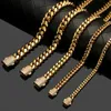 6/8/10/12/14mm Men Chain Bracelet Stainless Steel Curb Cuban Link Chain Bangle for Male Women Hiphop Wrist Jewelry Gift 240320