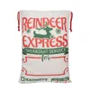 Bags Canvas Linen Cotton Christmas Gift Santa Sack Xmas Reindeer Drawstring Pocket Printed Bag 5 Styles DHL Shipping