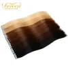 Extensions Doreen Machine Made Remy Tape In Human Hair Extensions 16 to 22 Inch 20 Pcs 50g/Pack Silky Straight PU Seamless Skin Weft