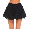Half Length Skirt A-line High Waisted Pleated Mini Skirts Elastic Waist Short Dress Tennis Casual Yoga Sports Pants