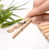 Clip per appendere fabbrica all'ingrosso di vestiti decorativi, mini mollette artigianali, perni in legno di bambù naturale