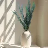 Fleurs décoratives d'eucalyptus d'aspect naturel, 10 pièces, Branches de feuilles pour la décoration de la maison, Arrangement de plantes vertes Non flétrissantes