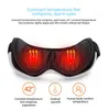 Massageador de olhos elétrico com vibração de calor Bluetooth Música Massagem Relax Óculos DC Dispositivo de cuidados com os olhos 240314