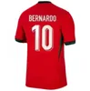 2024 Portugal camisetas de fútbol JOAO FELIX RUBEN DIAS camiseta de fútbol BERNARDO B. FERNANDES RONALDO ANDRE SILVA camisa de futebol JOAO CANCELO hombres mujeres niños kits