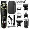 Elektryczne shawers Kemei 696 Electric Hair Clipper wielofunkcyjny męski golarka elektryczna golarka 5-w-1 profesjonalny trymer 240322