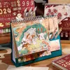 Kalender Het jaar van het jaar van de Loong 2024 Prachtige kalender Kawaii Mooie jaarlijkse agenda Student Station Tafeldecoratie Schattig Dagelijks schema Y240322