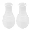 Vases 2 PCS Nordic Plastic Vase Home Decorative Chic Goods Modern White Ceramic Simple Salon Room Supply Séché Fleurs