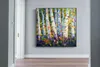 Tree Forest Leaf Poster Canvas Målningsvägg för bilder vardagsrum landskap modern heminredning färgglada tryck6137672