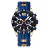 Montre Homme luksusowe męskie zegarek zegarek roboczy robocze Wodoodporne silikonowe kwarc Six Pin Sports Watch Męski hombre