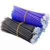 305080100PCSLOT 05mm Gel stylo de recharge effilée ensemble Bleu Ble Black Ink Shool Handleable Writing Writing Stationery Supplies 240320