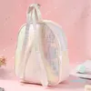 Enfants école sac à dos mignon PVC sac mode dessin animé enfants licorne belle étanche Laser sacs à dos gelée Animal sac à main Wxcdg