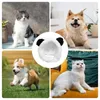 Cão vestuário urso chapéu ajustável gato chapelaria fuzzy produtos para animais de estimação para pequenos filhotes e gatinhos festa de natal cosplay