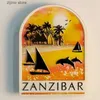 Buzdolabı mıknatısları Afrika dondurulmuş mıknatıs Tanzanya Seyahat Hatıra Kenya Zanzibar Kilimanjaro Soğutucu Stickers Ana Dekorasyon Düğün Hediyeleri y240322