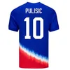 2024 USA Koszulki piłkarskie Copa America Woman Kids Kit 24 25 Wersja gracza Home Away Football Shirts Pulisic Smith Morgan Balogun Musah McKennie Adams Men Siz