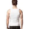 3pcs / lot coton hommes sous-vêtements sans manches débardeur solide muscle gilet sous-vêtements col rond gymclothing t-shirt hommes gilet mâle 4XL 240322