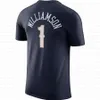 Zion Williamson Brandon Ingram C.J. McCollum Basketball Sports Clubファンブランド半袖Tシャツパフォーマンス練習ティー