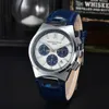 2023 Luxury Mens Watches ALLA RIALS Working Quartz Watch High Quality European Top Brand Chronograph Clock Rubber Belt Fashion Six Needle Works Partihandel Montre