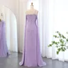 Arapça Dubai Anne Elbiseler Vintage Uzun Kollu Ayak Bileği Uzunluğu Gelin Damatının Annesi Boncuk Kristalleri ile Formal BC18453