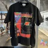 Men's T-Shirts 24ss Summer New CAV EMPT T-shirts Fashion Street Cotton Pink Green Color Abstract Punk Round Neck Short Sleeve CE Men Women Tops J240322