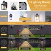 Porch with GFCI Outlet, Dusk to Dawn Motion Sensor Outdoor Lights, 3 Lighting Modes Exterior Light Fixture, Outside Lights for House Front Door Patio Garage