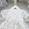 New designer kids clothes girls dresses Cotton baby skirt lace Princess dress Size 90-150 CM Lace flower child frock 24Mar