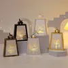 Eid Mubarak LED Light Lampy Candlestick Lampy Ramadan Dekoracja Islamska Muzułmańska Party Świeca