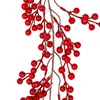 Decoratieve bloemen rood 5.9Ft Vine Christmas realistisch bordeauxrood hangend voor Kerstmis Winterjaar open haard