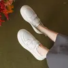 Dress Shoes 2024 Spring/summer Casual Thick Soled Women's Single Show Thin Cake Small White Student Board