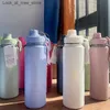 Mugs Hot Dew Hot Cup Sports Water Bottle Stainless Steel Pure Titanium Vacuum Portable Leak proof Outdoor Cup Christmas Gift Q240322