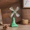 Modèle de ventilateur électrique rétro américain, décoration de meuble TV de bureau, design d'intérieur, artisanat, magasin de vêtements, accessoires d'affichage de fenêtre, cadeaux 240314