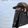 Mode ansiktsmasker nacke gaiter homeproduct centeroutdoor sunshade bandageanti uv örat ansiktsmaskremovabel c-brim ridklättring golf huvudbonader l240322